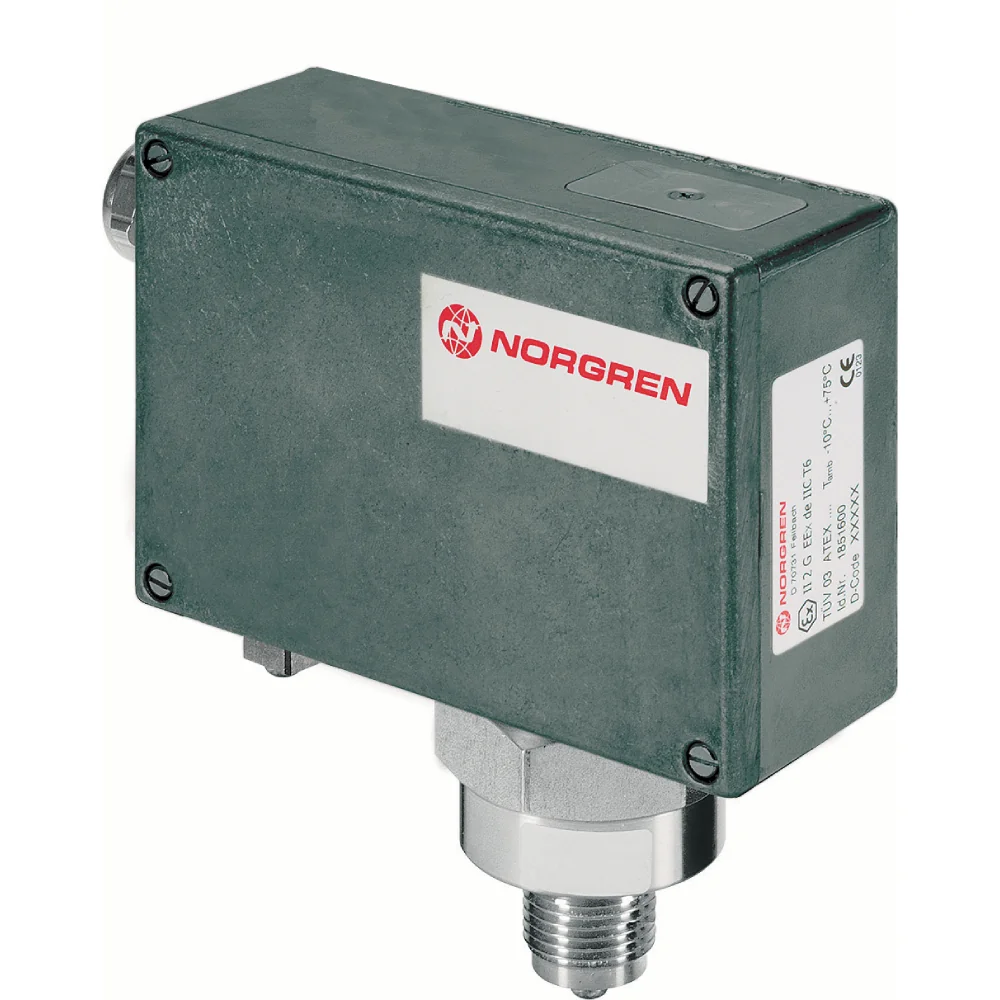 1851615000000000 Norgren - 20D Electro-mechanical allfluid pressure switch, G1/2, 0.5-10 bar, ATEX certified