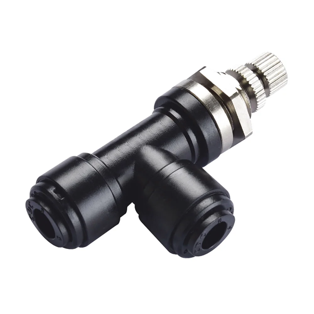 D00G41000 Norgren - Pneufit D acetal flow regulator, bulkhead, elbow, 10mm
