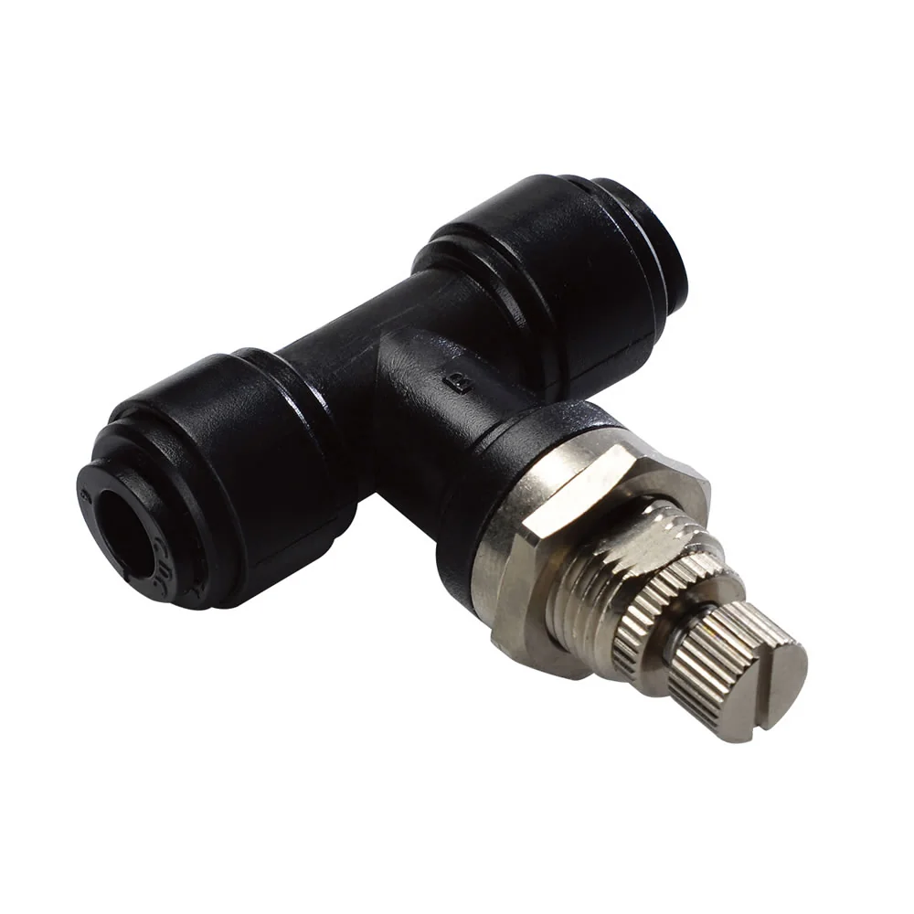 D00GP1000 Norgren - Pneufit D acetal flow regulator, bulkhead, straight, 10mm