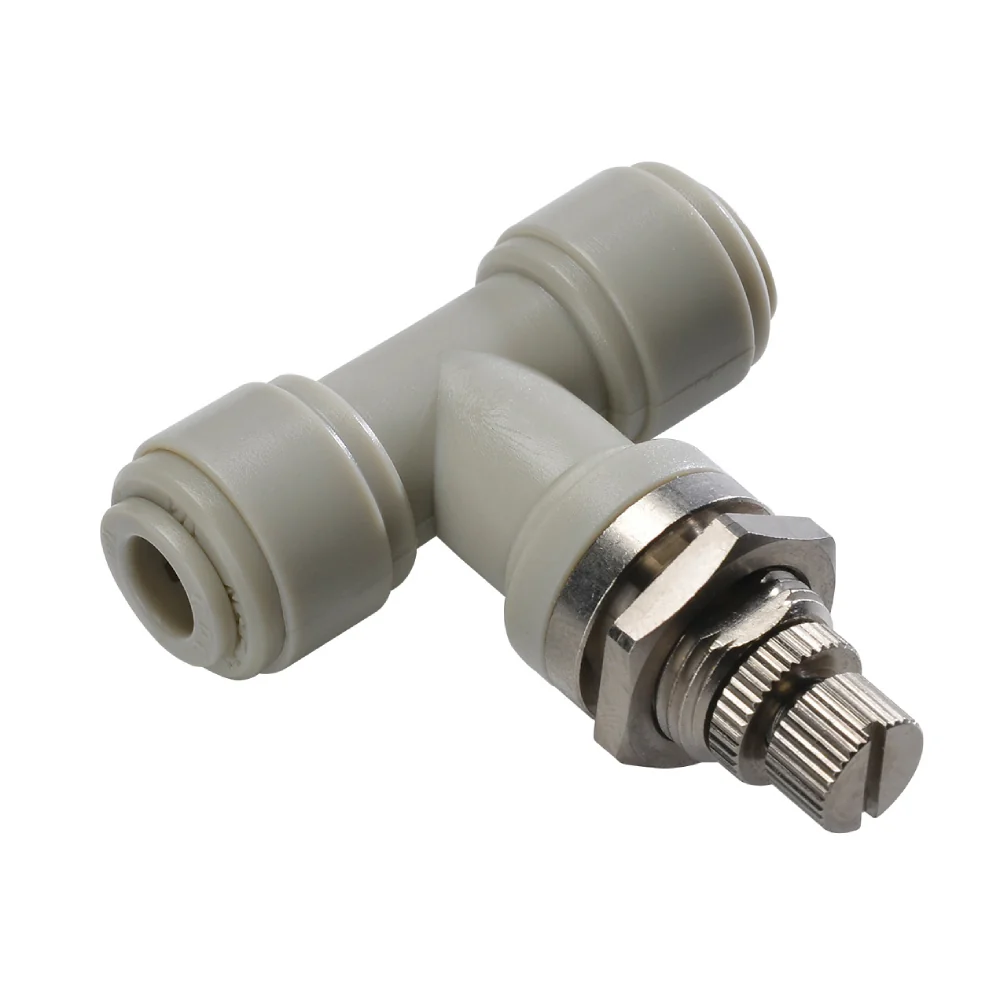 D20GP0400 Norgren - Pneufit D acetal flow regulator, bulkhead, straight, 1/4"