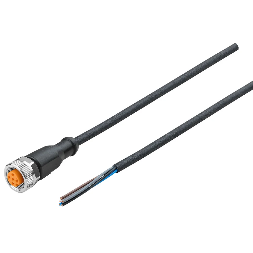 NC-125FS-00000-5 Norgren - Connector cable, 5 m, 5 pin, open end, M12 x 1, 60 V AC/DC