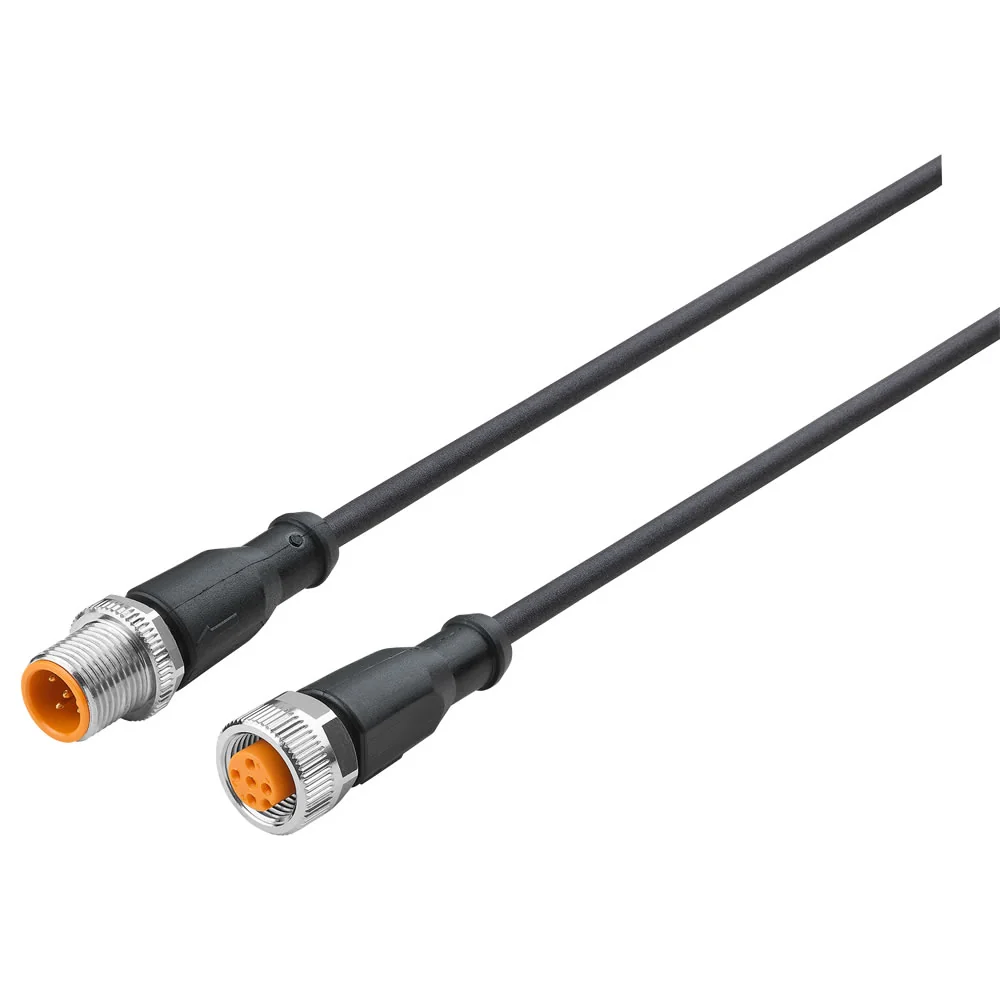 NC-125FS-125MS-2 Norgren - Connector cable, 2 m, 5 pin, M12 x 1, 60 V AC/DC